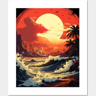 Magic sunset Posters and Art